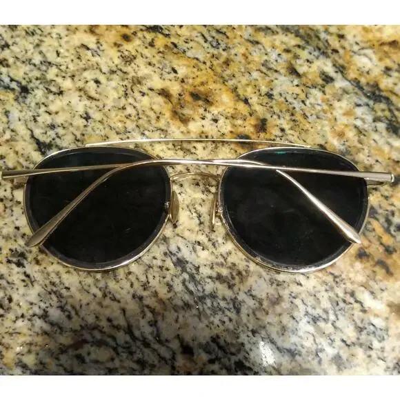 Sama Eyeglasses Sunglasses Frame 57-19-140 Titanium Gold Full Rim